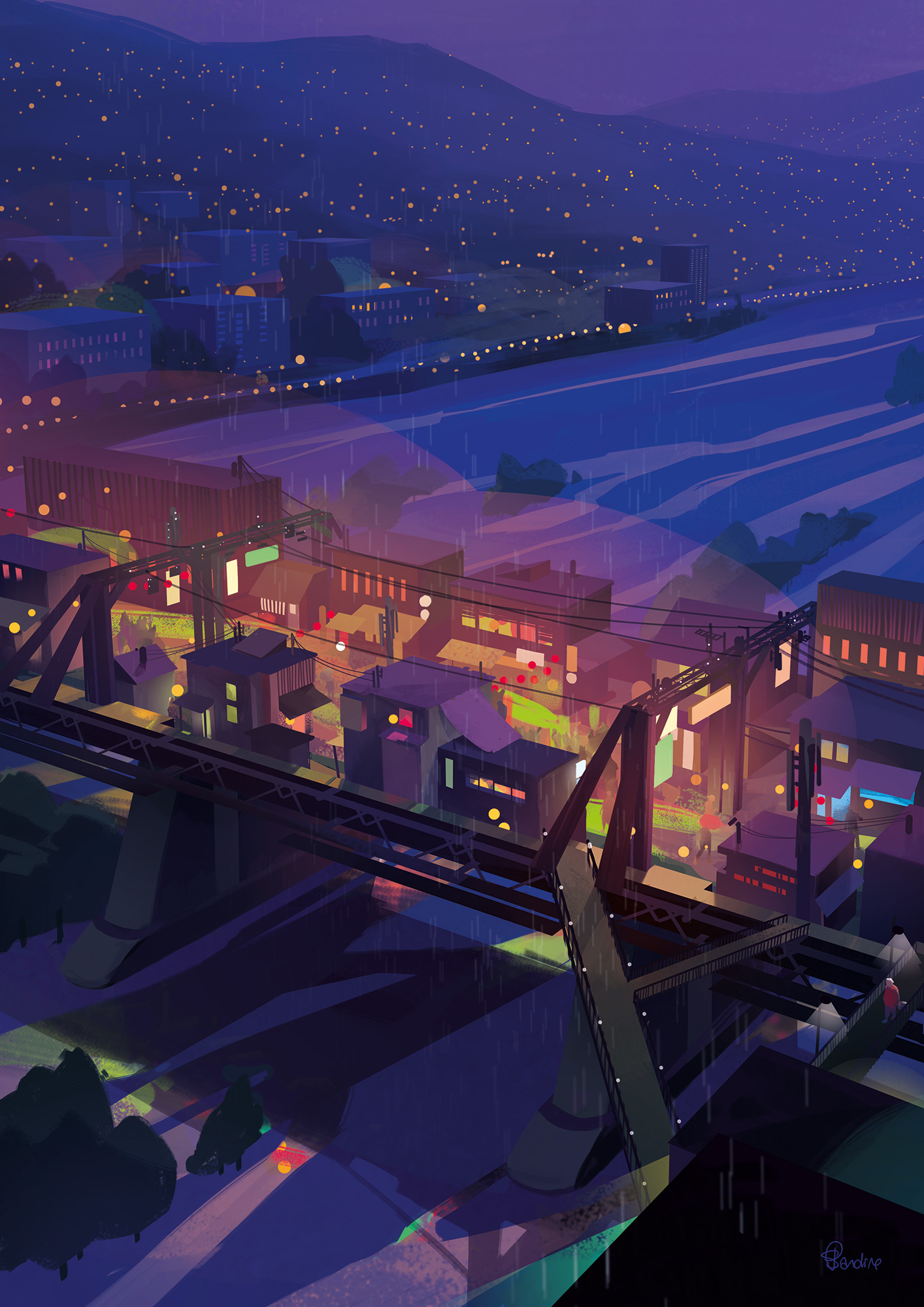 L’ancien viaduc ferroviaire du Tokaïdo réaménagé en rue commerçante. Image issue des «Aventures de Kanako Sawada» © Sandrine Pilloud, Lionel Tardy